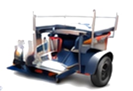 FireBozz Typhoon trailer-mounted sprinkler unit.